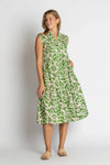 Ibisa 'Rochester Midi Dress' - Forest