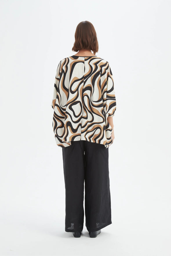 Tirelli '25A3729 Top' - Caramel Swirl