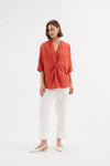 Tirelli '24A3515 Top' - Vermillion