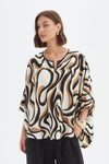 Tirelli '25A3729 Top' - Caramel Swirl