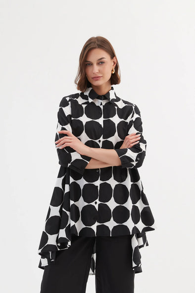 Tirelli '24S3367 Shirt' - Black Spot