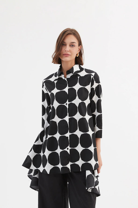 Tirelli '24S3367 Shirt' - Black Spot