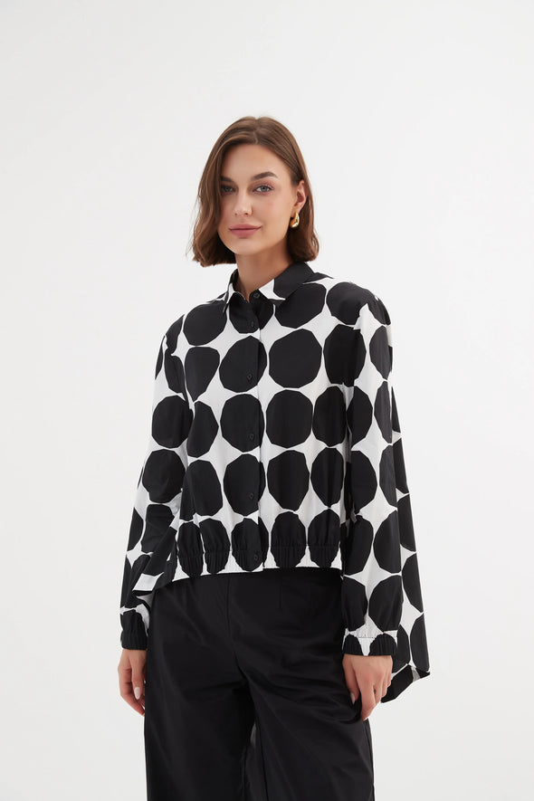 Tirelli '24S3371 Shirt' - Black Spot