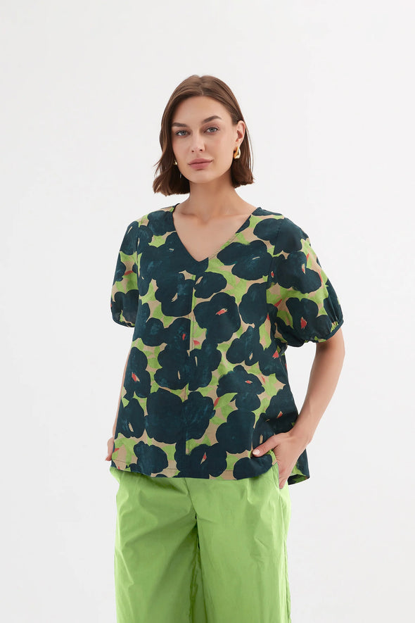 Tirelli 24A3521 Top' - Forest Blooms