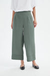 Tirelli '24P3526 Wide Leg Linen Pant' - Petrol