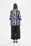 Tirelli '25A3750 Top'  - Blue Abstract Print