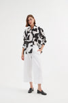 Tirelli '24s3502 shirt' ' - Black Abstract Print