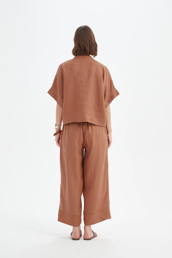 Tirelli '25A3710 Shirt' - Cedar