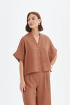 Tirelli '25A3710 Shirt' - Cedar