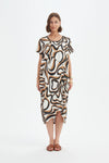 Tirelli '25D3723 Dress' - Caramel Swirl