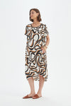 Tirelli '25D3723 Dress' - Caramel Swirl