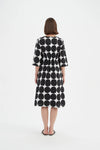 Tirelli '24D3522 Dress' - Black White Spot
