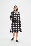 Tirelli '24D3522 Dress' - Black White Spot