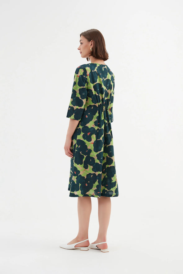 Tirelli '24D3522 Dress' - Forest Blooms