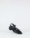 Bay Lane 'Dune Sandal' - Black Black/Patent