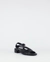 Bay Lane 'Dune Sandal' - Black Black/Patent
