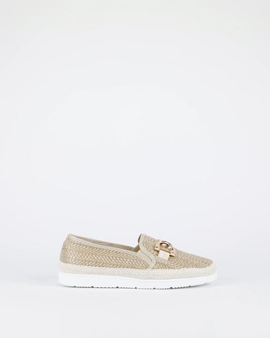 Bay Lane 'Montego Slip On' - Natural Rafia