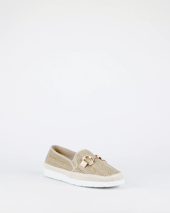 Bay Lane 'Montego Slip On' - Natural Rafia