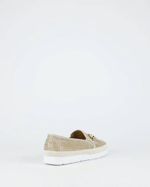 Bay Lane 'Montego Slip On' - Natural Rafia