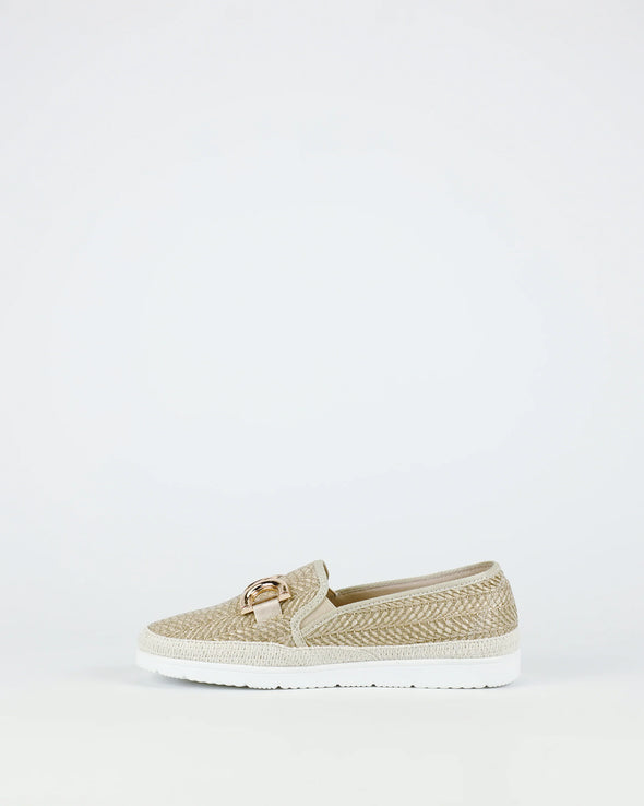 Bay Lane 'Montego Slip On' - Natural Rafia
