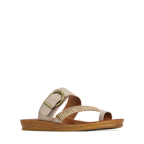 Los Cabos 'Bria Flat Toethong Slide' - Taupe