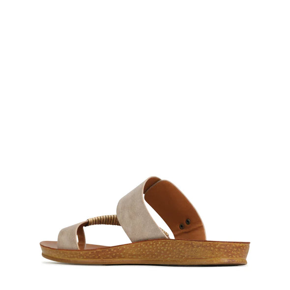 Los Cabos 'Bria Flat Toethong Slide' - Taupe