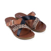 Los Cabos 'Brik Flat Slide' - Black Brandy Cheetah