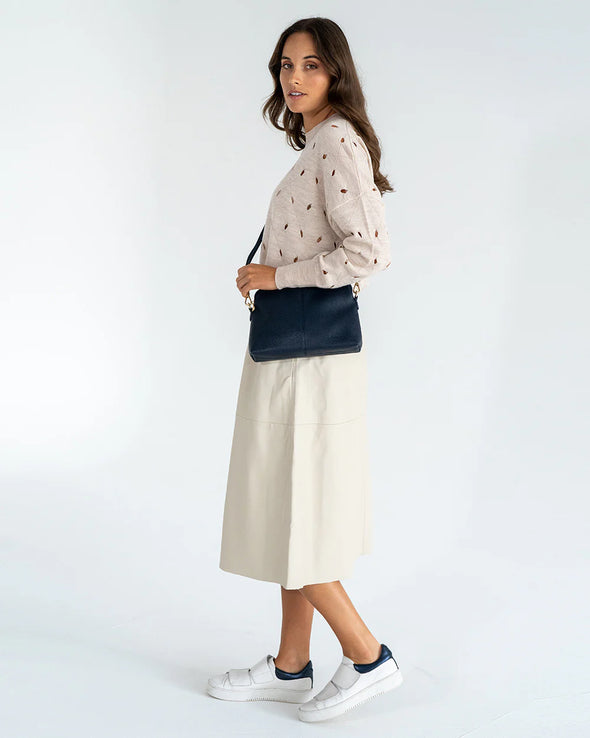 Elms+King 'Burbank Large Crossbody' - French Navy