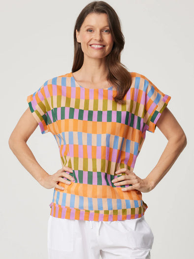 Cake 'Vicky Top' - Rainbow Block