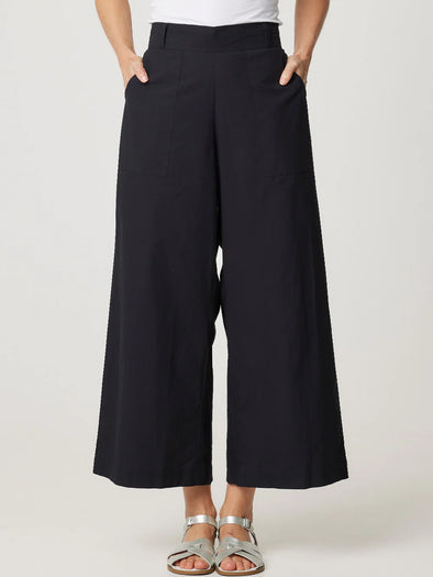 Cake 'Romy Linen Pant' - Black