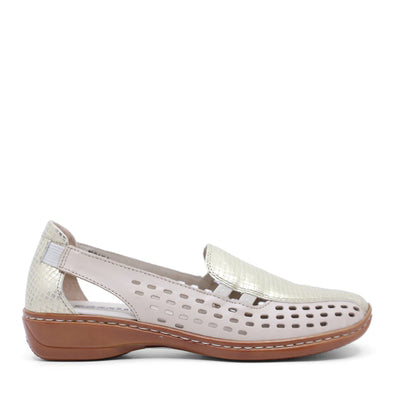 Cassini 'Moana Slip-On' - Egret Gold