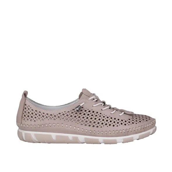 Cabello 'Chin lace up' - Taupe