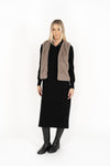 Humidity 'Vienna Faux Fur Vest' - Smoke