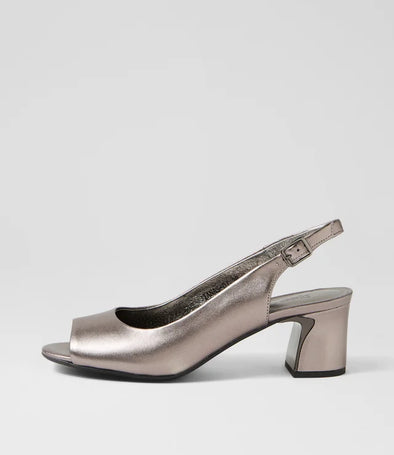 Django & Juliette 'Jianas Sling Back Heel' - Pewter