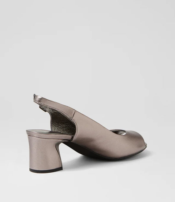 Django & Juliette 'Jianas Sling Back Heel' - Pewter