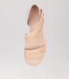 Django & Juliette 'Ide Wedge Sandal' - Nude Weave