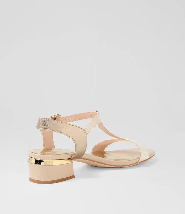 Django & Juliette 'Taner Sandal' - Neutral Patent Muti