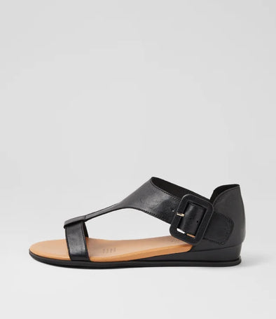 Django & Juliette 'Huntlee Back-In Sandal' - Black