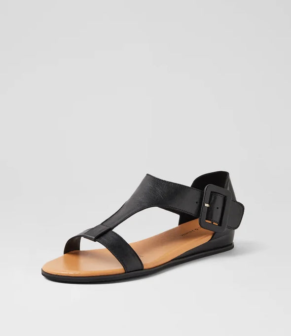 Django & Juliette 'Huntlee Back-In Sandal' - Black