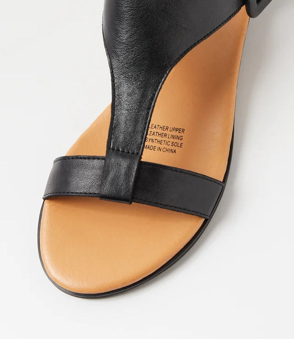 Django & Juliette 'Huntlee Back-In Sandal' - Black