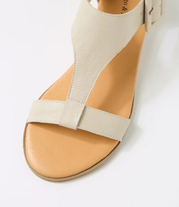Django & Juliette 'Huntlee Back-In Sandal' - Almond