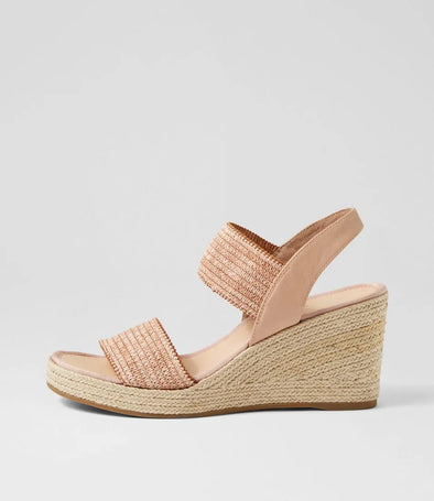 Django & Juliette 'Pivey Wedge Sandal' - Coffee Natural