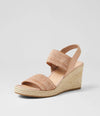 Django & Juliette 'Pivey Wedge Sandal' - Coffee Natural