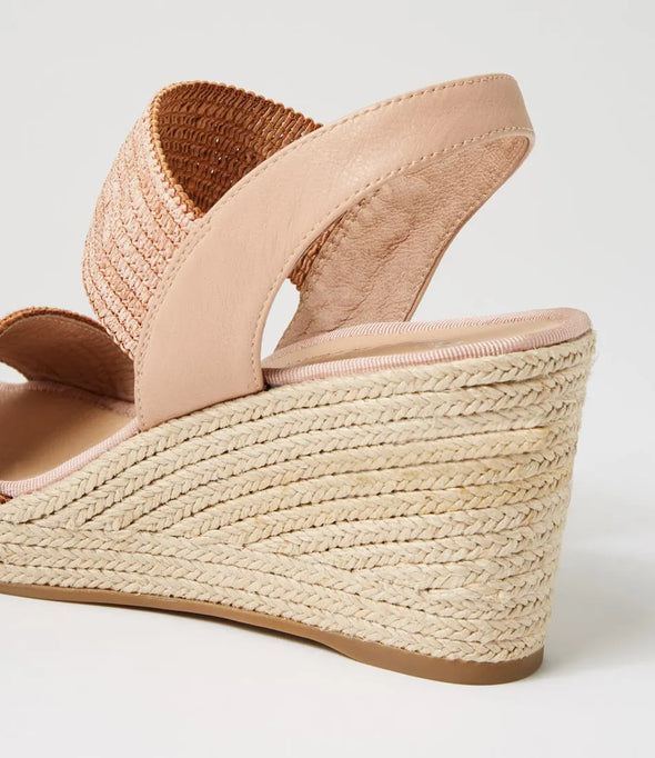 Django & Juliette 'Pivey Wedge Sandal' - Coffee Natural