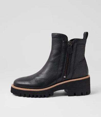Django & Juliette 'Waizey Boot' - Black Black Sole