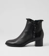 Django & Juliette 'Yebby Heeled Boot' - Black Black Heel