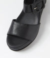 Django & Juliette 'Fedila Wedge Sandal' - Black