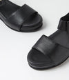 Django & Juliette 'Fedila Wedge Sandal' - Black