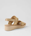 Django & Juliette 'Taylor Wedge Sandal' - Coffee-Natural