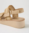 Django & Juliette 'Taylor Wedge Sandal' - Coffee-Natural
